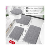 Bathroom Rugs 30X20, Extra Soft Absorbent Chenille Bath Rugs, Rubber Backing Quick Dry, Machine Washable Bath Mats for Bathroom Floor, Tub and Shower, Home Decor Accessories, Grey