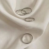 Factory Direct Sales Titanium Steel Ring 2025 Ring Women'S Titanium Steel Ring Fashionable Elegant Index Finger Ring Drop Shipping