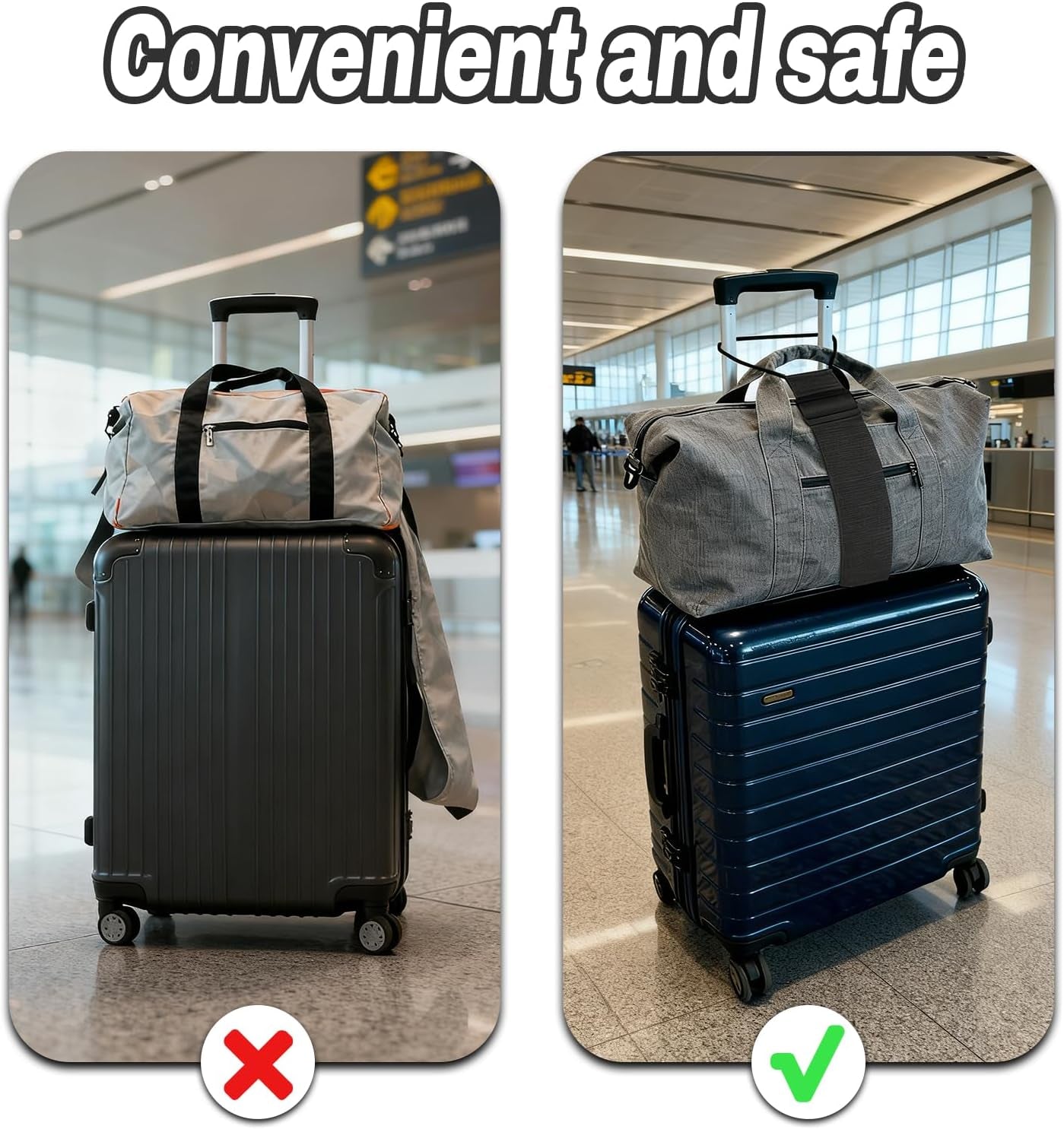 Adjustable Luggage Connector Straps (4PCS)