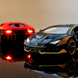1/32 Cars Toys Auto to Scale Lambor LP770 Diecast Model Cars Alloy Autos Toys Gift for Boys Pull Back Light Music Kids Car