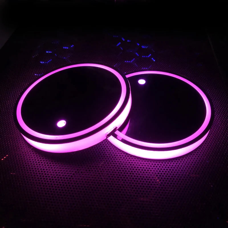Car LED Light-Emitting Coasters Ambience Light