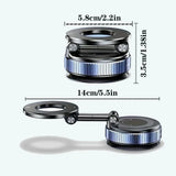 360° Adjustable Rotating Folding Magnetic Phone Holder Vacuum Suction Mag Stand for Car Navigation Gym Kitchen - Universal GPS Streaming Bracket
