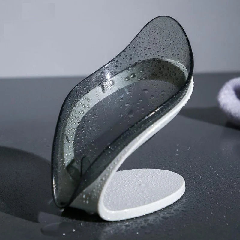 Leaf-Shaped Soap Holder for Bathroom Use