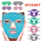 Gel Cooling Face & Eye Mask – Hot & Cold Therapy Pack