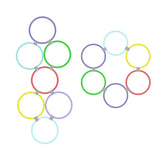 Champion Sports Speed Ring Set Multi-Color, One Size