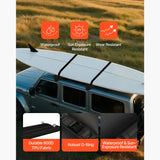 Inflatable Soft Roof Rack Bars, 37.6-Inch Universal Car Roof Rack Pads, 88LBS Loading Luggage Kayak Carrier with 2 Tie-Down Straps & Ropes, Hand Air Pump, Storage Bag for Canoes Surfboards Sups