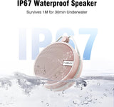 C12 IP67 Waterproof Shower Bluetooth Speakers Portable Small Speaker