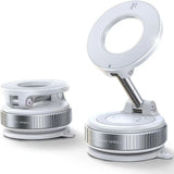 360° Adjustable Rotating Folding Magnetic Phone Holder Vacuum Suction Mag Stand for Car Navigation Gym Kitchen - Universal GPS Streaming Bracket