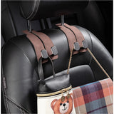 4Pcs Car Seat Back Phone Holder Hook,Car Purse Hook Purse Hook for Car Seats Headrest Car Seat Hooks