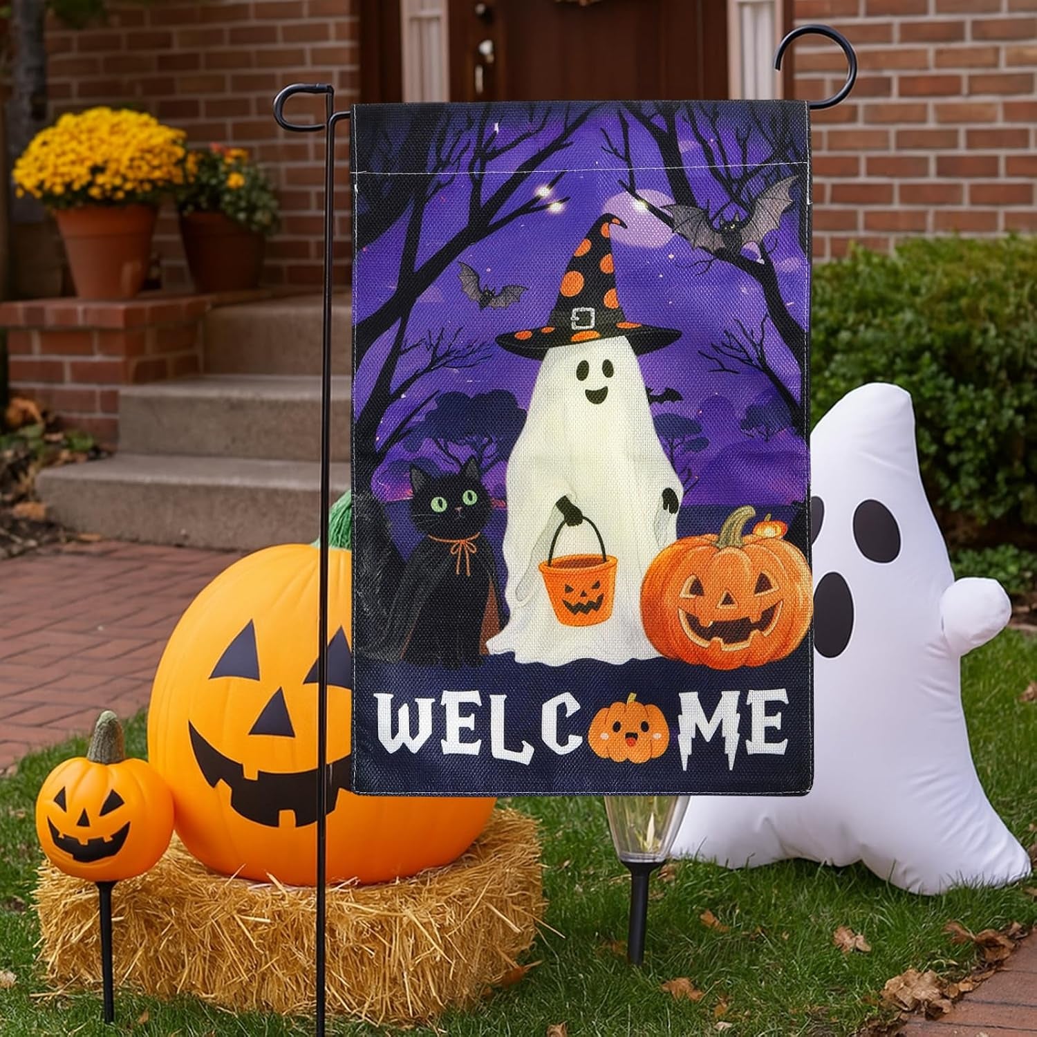 Halloween Garden Flag Halloween Decorations Happy Halloween Garden Flag