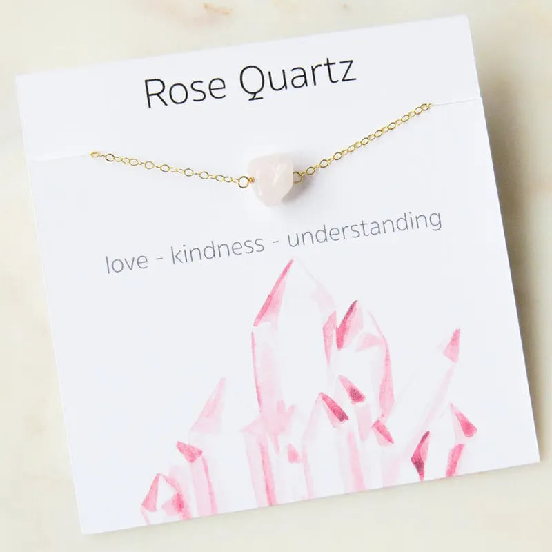 Stone Charm Necklace for Women — Raw Natural Gemstone Pendant