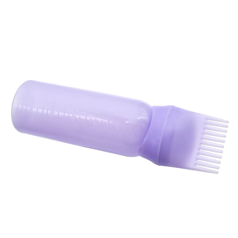3-Color Hair Oil Applicator Bottle with Comb – Professional Hair Dye & Scalp Applicator