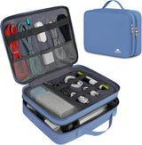 Electronics Organizer Travel Case, Cable Organizer Bag, Black