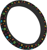 Leopard Steering Wheel Covers Non Slip Neoprene Steering Wheel Protector Cover Universal 15 Inch for Men Women