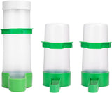Bird Feeder, Bird Water Dispenser for Cage, 2PCS Automatic Bird Water Feeder with 1PCS Food Feeder for Cage Pet Parrot Budgie Lovebirds Cockatiel (2Pcs 90Ml + 1Pcs 150Ml)