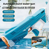 Electric Water Blaster, Outdoor Squirt Gun with LED Display, Spyrago, Blue- Automatic Water Blast Guns for Beach, Backyard, Patio, and Garden