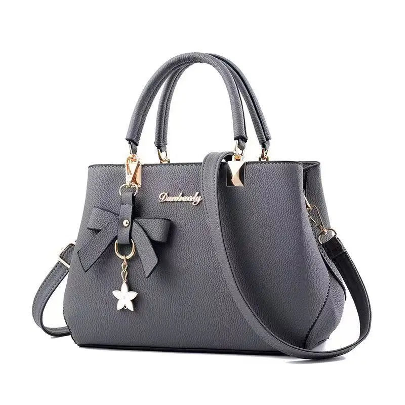 New Korean Version Trendy Autumn and Winter Bow Women'S Bag Portable Shoulder Bag Messenger Bag Killer Bag Mother Bag Large Capa