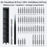 50 in 1 Precision Cordless Electric Screwdriver Set USB Rechargeable Mini Power Drill with LED Light for Iphone Phone Watch Repair Electronic Device DIY Fixing Hardware Hand Tools Systems