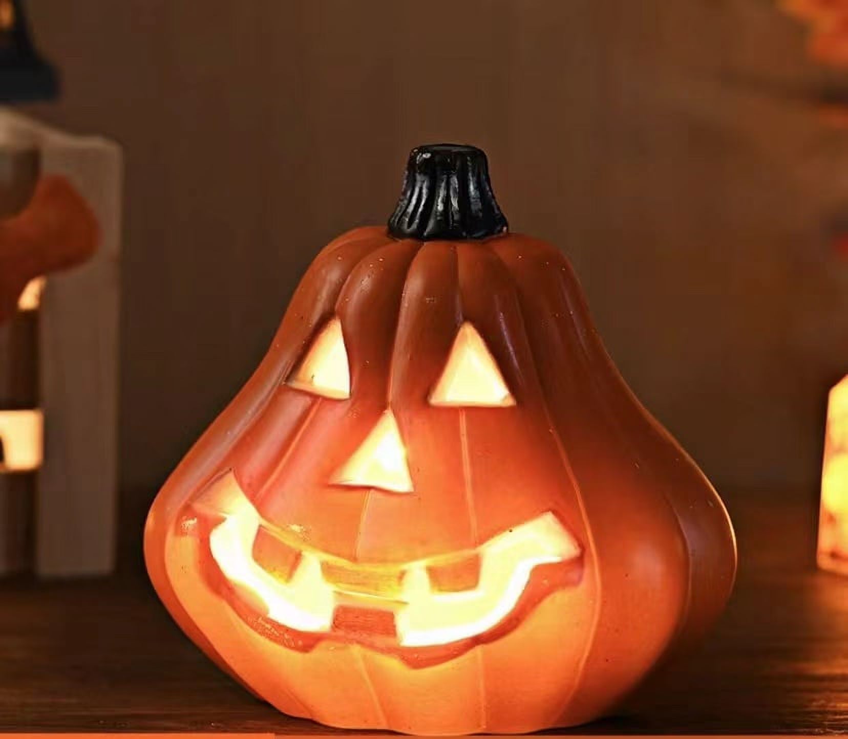 Halloween Decoration Clearance! Halloween Pumpkin Decorations, Halloween Decor, Halloween Led Pumpkin Lights Light up Jack O Lantern Pumpkin Figurine Lantern for Indoor Outdoor