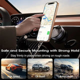 Magnetic Car Phone Holder – 360° Rotating Foldable Dashboard Mount
