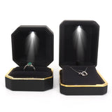 High End LED Light Jewelry Box, Illuminated Proposal Ring Box, Jewelry Bracelet Box, Pendant Necklace Packaging Jewelry Box