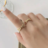 Cross Couple Ring for Women — 925 Sterling Silver, Layered Cross Design, Adjustable