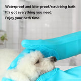 Silicone Pet Grooming Glove – Hair Removal & Bath Brush