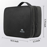Electronics Organizer Travel Case, Cable Organizer Bag, Black