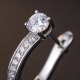 Moissanite Hoop Earrings for Women — 925 Sterling Silver, CZ, Hypoallergenic