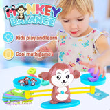 Monkey Scale Balance Counting Toys Math Games STEM Preschool Educational Toys for 3 4 5 Year Olds Math Educational Kindergarten Number Learning Games Gifts for Boy Girl Birthdays Christmas