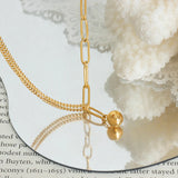 Double Layer Anklet for Women — 18K Gold Plated, Layered Chain, Tarnish-Free