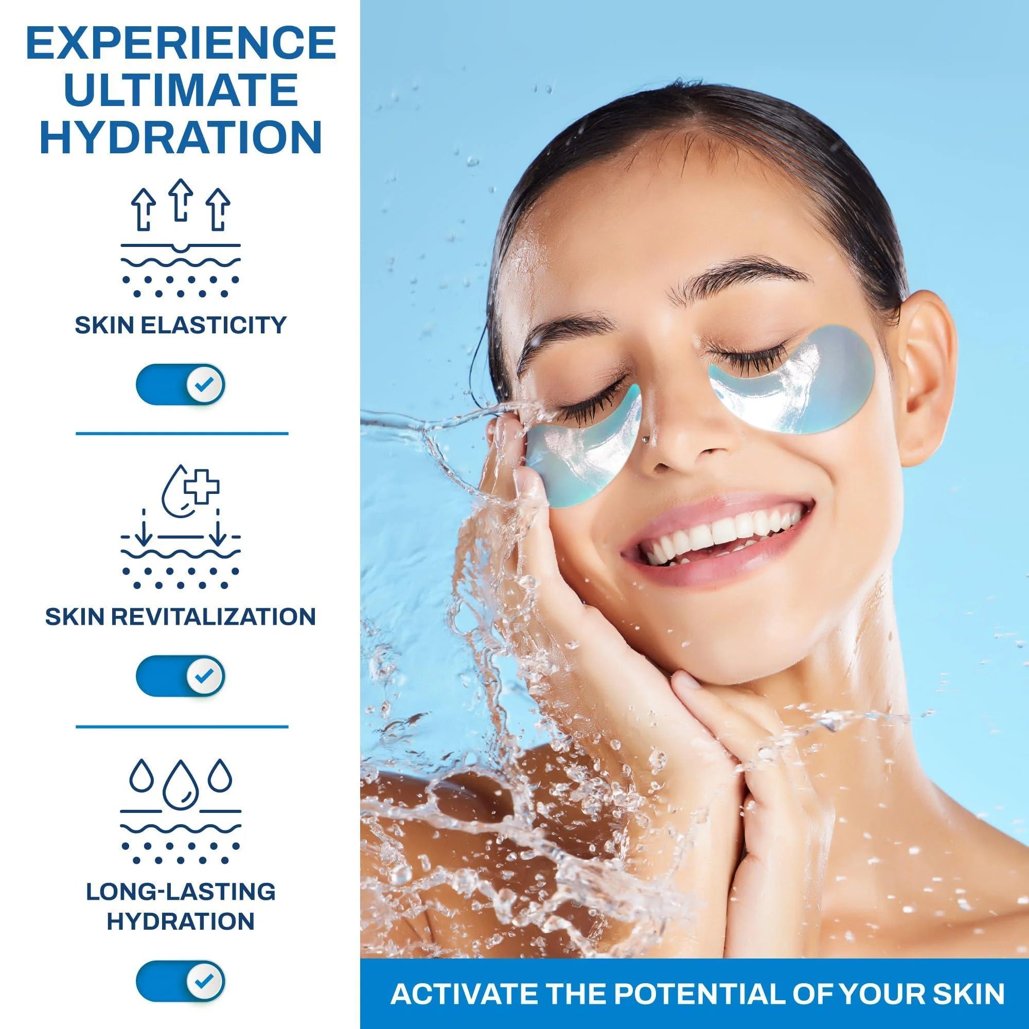 Hyaluronic Acid Under Eye Patches (30 Pairs)