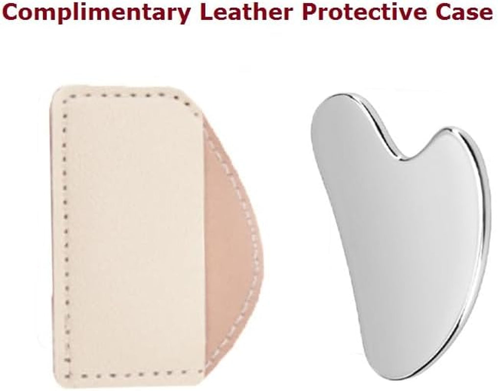 Stainless Steel Gua Sha Tool – Face & Body Massager