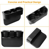 1Pc Car Seam Cup Holder Seat Gap Wedge Drink Storage Organizer Console Side Pocket Mount Stand for Pen Phone Bottle Sunglasses