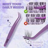 【Deals for You】Flora Natural C Curl Kit - 120Pcs 8-18Mm Eyelash Cluster DIY Springtok Lash Extensions at Home Makeup Cosmetic with Natural Lash Look
