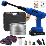Electric Cordless High Pressure Car Wash Gun Washer Supplies Spray Cleaner Car Wash Cleaning for Car, Truck, Boat & More