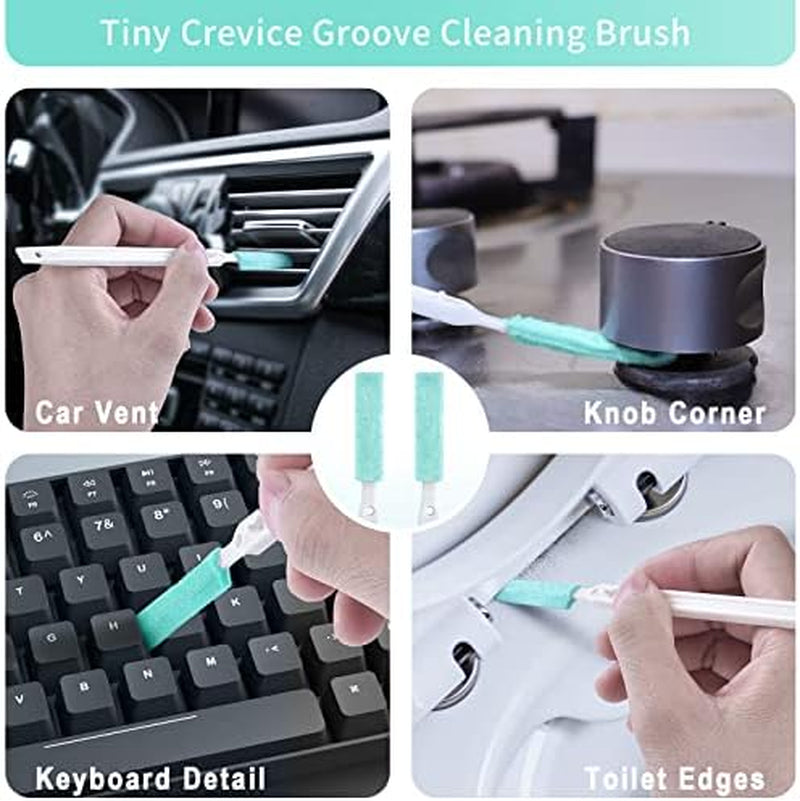 Small Cleaning Brush Tight Spaces, 8Pcs Crevice Cleaning Brushes Tool for Household Use, Tiny Cleaning Brush Mini Parts Humidifier Toaster