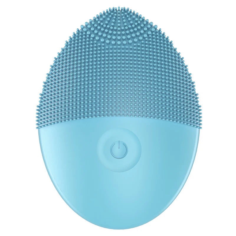 Household Electric Ultrasonic Facial Cleanser Wireless Waterproof Silicone Pore Cleaning Facial Brush Beauty Massage Introduction Instrument