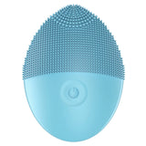 Household Electric Ultrasonic Facial Cleanser Wireless Waterproof Silicone Pore Cleaning Facial Brush Beauty Massage Introduction Instrument