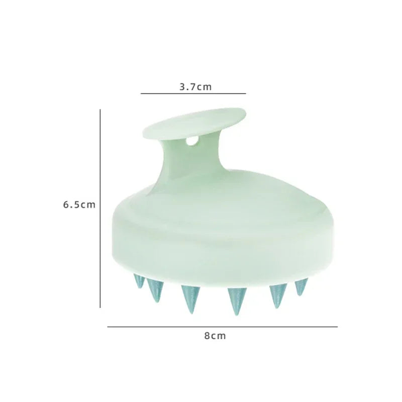 Silicone Shampoo Scalp Massager Brush – Soft Hair Washing & Deep Cleansing Massage Comb