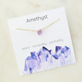 Stone Charm Necklace for Women — Raw Natural Gemstone Pendant