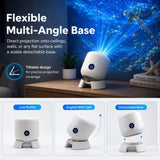 Dynamic Rotating LED Ocean Projector Light, USB Rechargeable Night Light with Adjustable Brightness