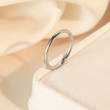 Factory Direct Sales Titanium Steel Ring 2025 Ring Women'S Titanium Steel Ring Fashionable Elegant Index Finger Ring Drop Shipping