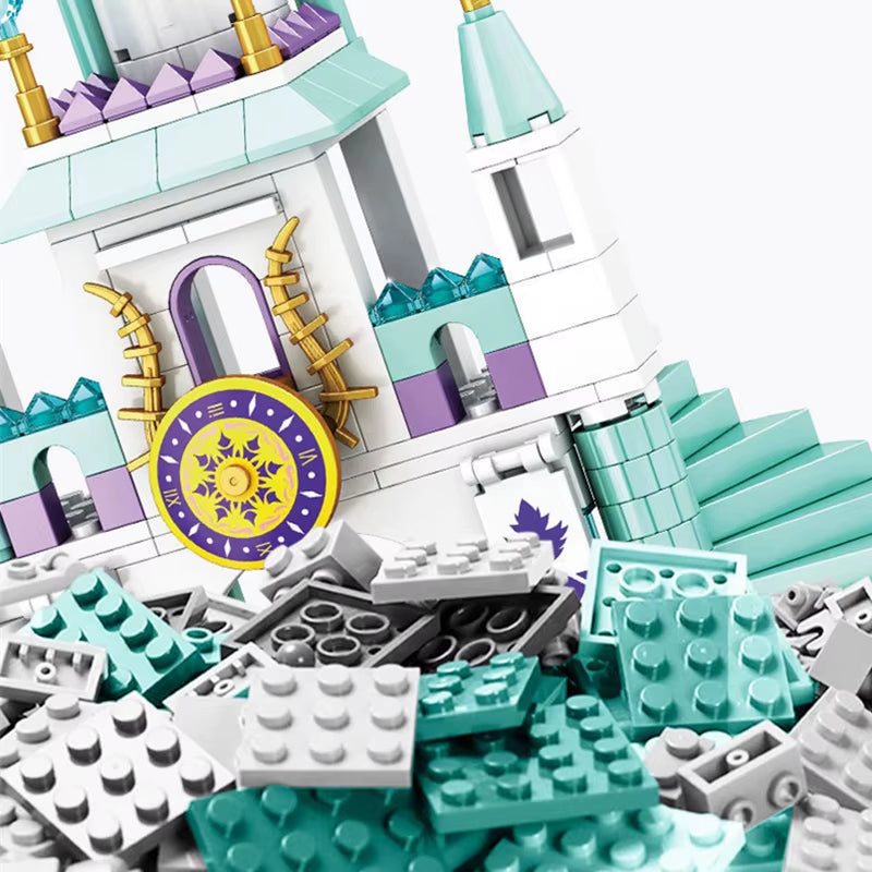 DIY Girls Castles House Carriages Building Blocks Kits Bricks Classic Model Kids Toys for Children Gift
