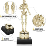 8" Gold Halloween Skeleton Trophy, Best Costume Award