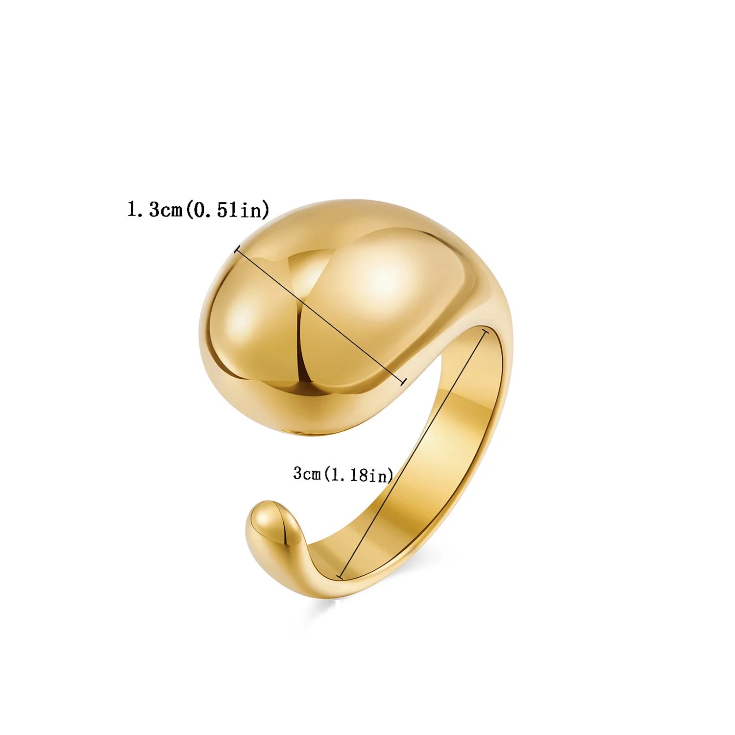 Fashion Irregular Ring Niche Design European and American Style Open Ring Women'S Light Luxury High-End Ins Style Ring