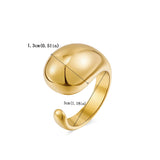 Fashion Irregular Ring Niche Design European and American Style Open Ring Women'S Light Luxury High-End Ins Style Ring