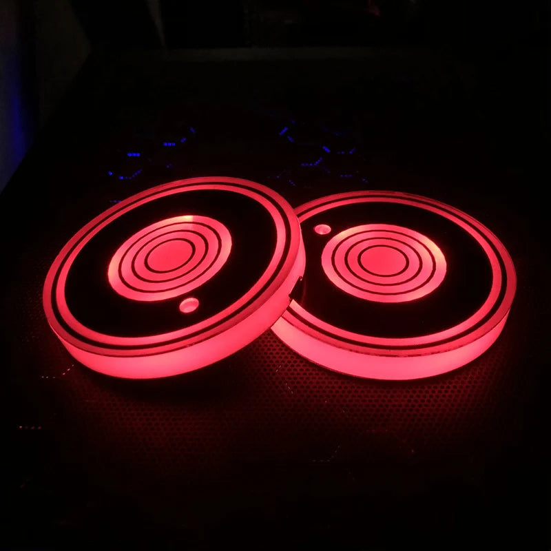 Car LED Light-Emitting Coasters Ambience Light
