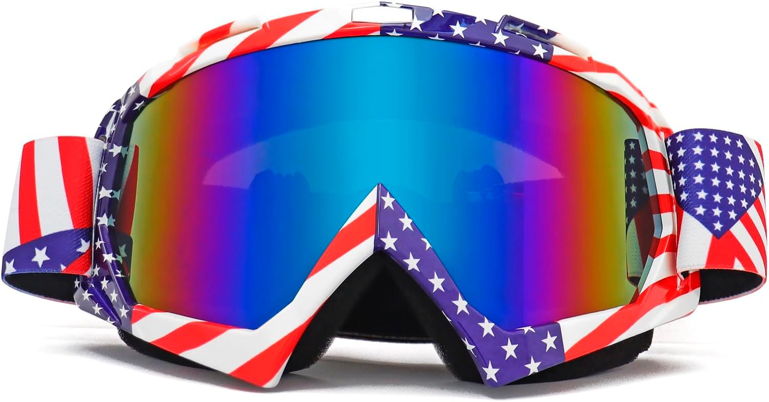 Dirt Bike ATV Goggles-Motorcycle Offroad Riding Helmet Motocross