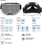 Dirt Bike ATV Goggles-Motorcycle Offroad Riding Helmet Motocross
